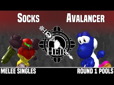 Heir 4 - Socks (Samus) vs Avalancer (Yoshi) - MELEE SINGLES - ROUND 1 POOLS
