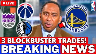 URGENT! WARRIORS MAKING 3 BIG TRADES! SUPERSTAR OF THE MAVERICKS CONFIRMED? WARRIORS NEWS