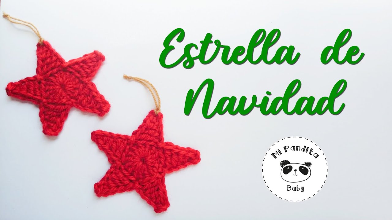 COMO TEJER ESTRELLAS DE NAVIDAD A CROCHET ⭐ - Mi Pandita Baby