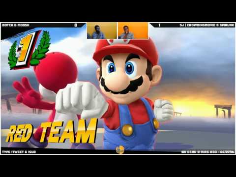 WBB #33 | Botch & Moosh vs CrowdingMovie & Spirunk - Losers Round 3 - Sm4sh Doubles