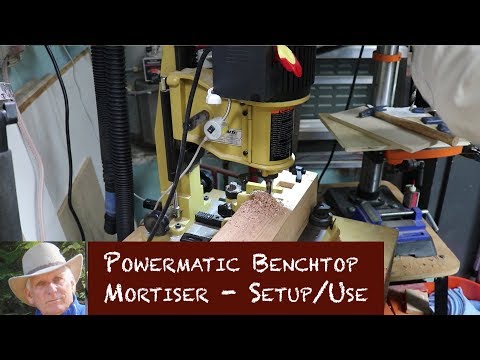 Powermatic Benchtop Mortiser Model 701 - A Review and How To Use Video