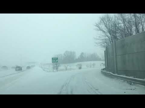 Snow storm in Saint Louis, Missouri, USA