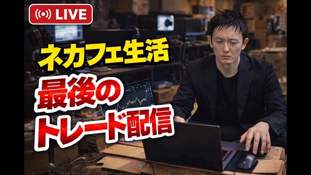【FXライブ】ネカフェ生活ラスト配信