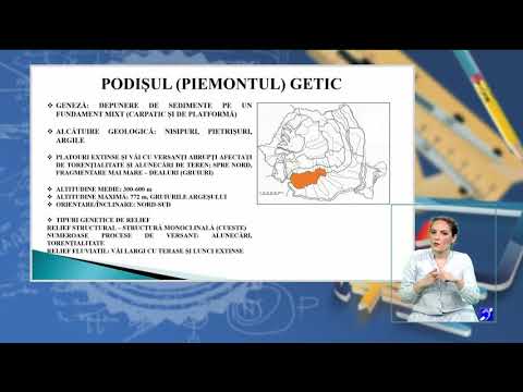 TeleŞcoala: Geografie clasa a XII-a – Unităţi de relief din România – dealuri, podişuri şi câmpii