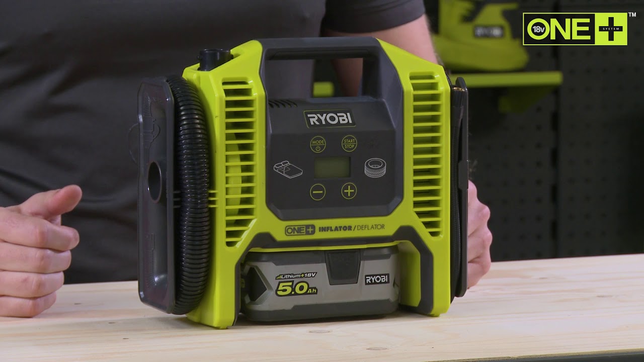 Ryobi ONE+ Multi Inflator Kit (1x 2.0Ah) 18V R18MI1C20GL