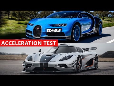 2018 Koenigsegg Agera RS vs 2018 Bugatti Chiron 0-400 Km/h Acceleration Test