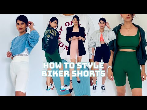 Styling ideas with biker shorts | how to style cycling...