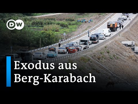 Berg-Karabach: Zehntausende Armenier sind auf der Flucht | DW News