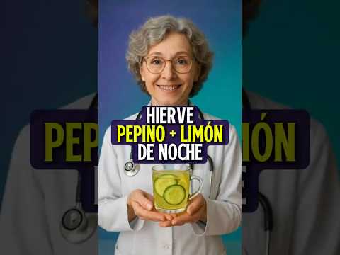 🥒 Hierve Pepino con Limón y Bébelo de Noche - #alimentacion #comerbien #salud