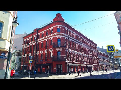 ⁴ᴷ⁶⁰ Walking Moscow: Mayakovskaya Mt, Malaya Bronnaya & Malaya Nikitskaya St, Krasnopresnenskaya Mt