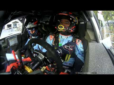 Neuville violent crash onboard WRC CER 2025 SS15