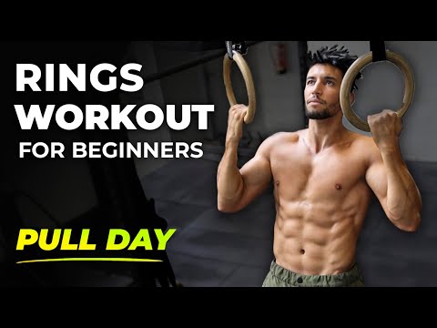 Gymnastic Rings Workout for Beginners | Best PULL Day Exercises