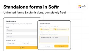 Free, Unlimited, Powerful: Standalone Forms are Now Available in Softr