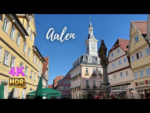 Aalen, Germany Walking Tour -  A Scenic Stroll Through the Tranquil Town - 4K HDR