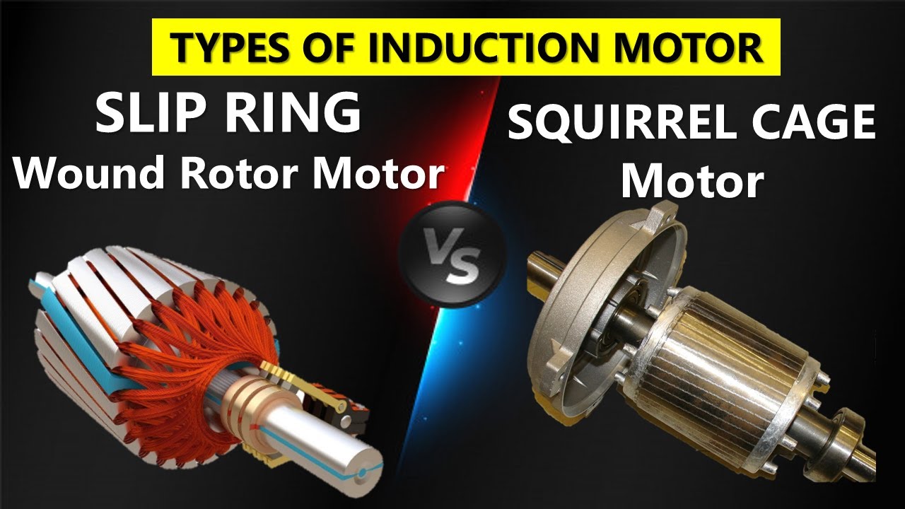 Squirrel Cage vs Wound Rotor (Slip Ring) Induction Motor | Very Simple Tutorial