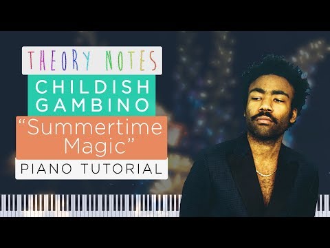 How to Play Childish Gambino - Summertime Magic | Theory Notes Piano Tutorial
