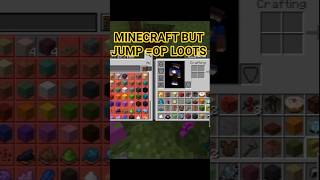 Minecraft But Jump Drops OP Items LAST JUMP 😱 #minecraft #trending #anshubhist