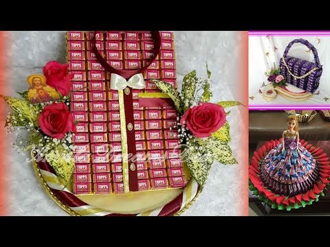 Decorative idea of chocolate  decoration tray for special occassions