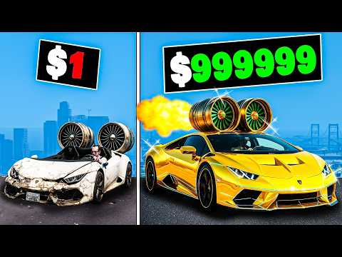 $1 to $1,000,000 Lamborghini Rocket Car in GTA 5