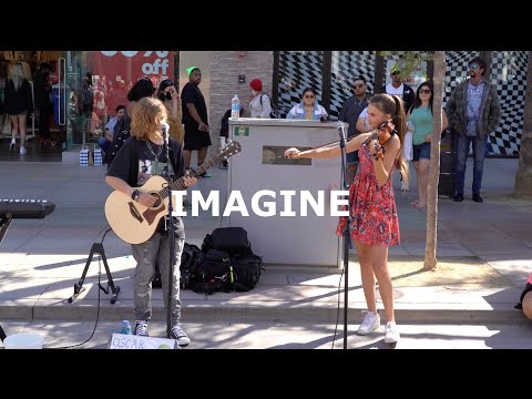 HER REACTION WHEN HE SINGS!! | Imagine John Lennon | Oscar Stembridge & Karolina Protsenko