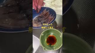ホタルイカ　生で食べる⁉️#ホタルイカ身投げ #ホタルイカ掬い