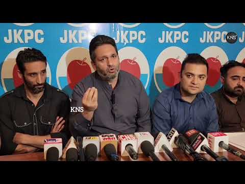 State Secretary (Organisation) - JKPC Sheikh Mohammed Imran holds Press conference at Srinagar.