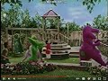 Barney Baby Bop And The Kids Chasing Seven
