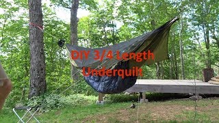 DIY Hammock Under Quilt -Costco Blankets