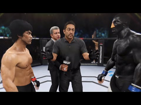 Bruce Lee vs. Black Raven (EA sports UFC 2) - Crazy UFC 👊🤪