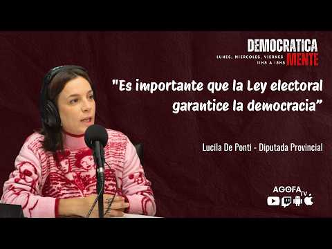 LUCILA DE PONTI: "Es importante que la Ley electoral garantice la democracia”