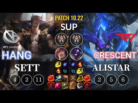 VG Hang Sett vs T1 Crescent Alistar Sup - KR Patch 10.22