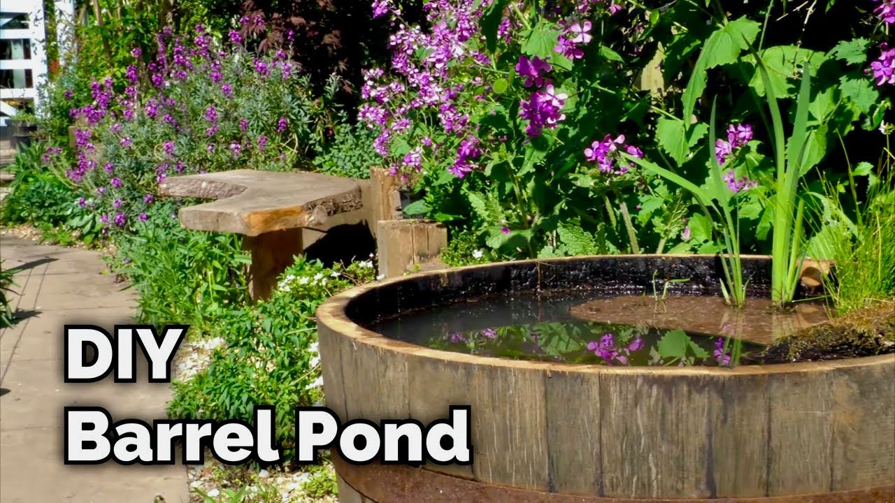 How to Make a Wildlife Barrel Pond