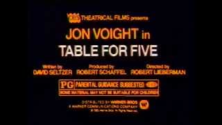 Table for Five 1983 TV trailer