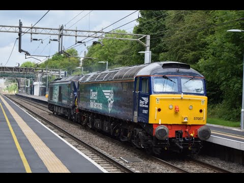 #694: DRS Class 57007 & 68020 pass Hartford (21/07/16)