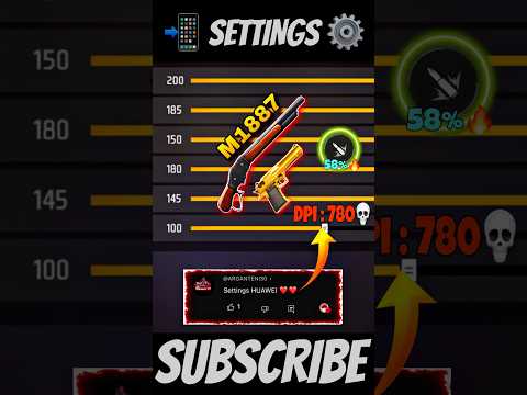 New Settings ⚙️ HUAWEI 📲 Free Fire