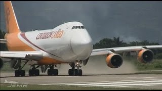 Centurion Cargo 747-400F departing from MHLM, San Pedro Sula