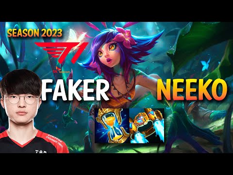 T1 Faker NEEKO vs AHRI Mid - KR Ranked