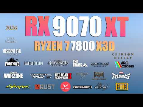 Se 9070 XT i tjugo spel - AMD-vägen till maxat 1440p