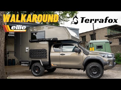 This is the new Terrafox! Walkaround of the off-road camper cabin on a Toyota Hilux.