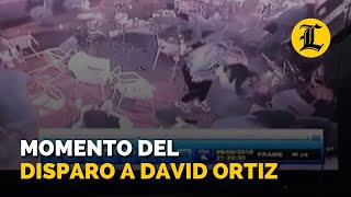 Momento del disparo a David Ortiz