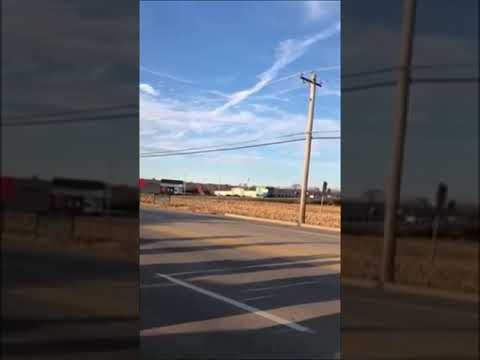 Harrison football team getting a escort