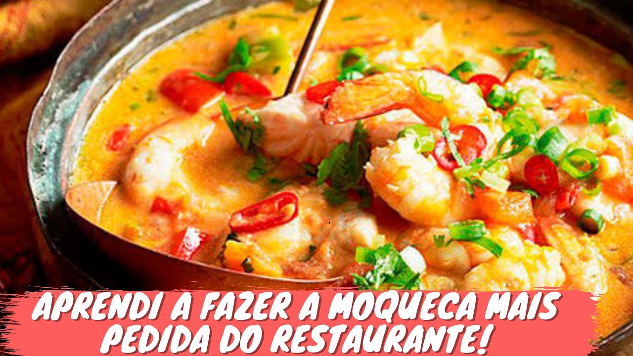 MOQUECA DE PEIXE COM CAMARÃO RÁPIDO E FÁCIL!