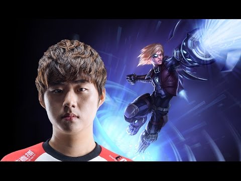 SKT Bang as Ezreal/Karma vs Vayne/Lulu bot S7