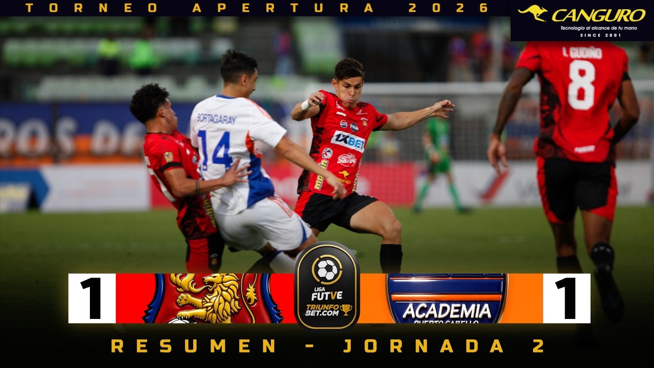 Caracas F.C. vs Academia Puerto Cabello Highlights