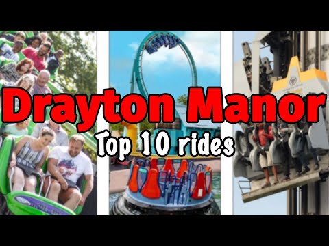 Top 10 rides at Drayton manor - Staffordshire, England | 2022