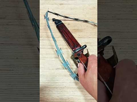 NVA Bayonet vs. NATO Wire – Can It Cut Through? 🔪#shorts