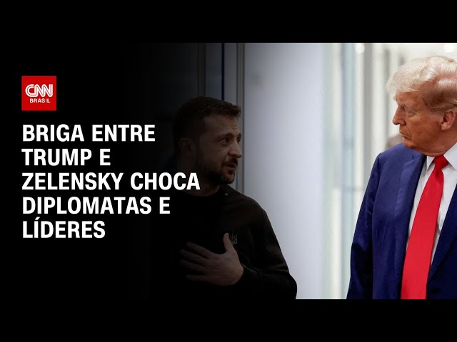 Briga entre Trump e Zelensky choca diplomatas e líderes | CNN PRIME TIME