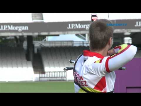 Rick van der Ven v Antonio Fernandez – recurve men’s 1st round | London 2012 Olympic Test Event