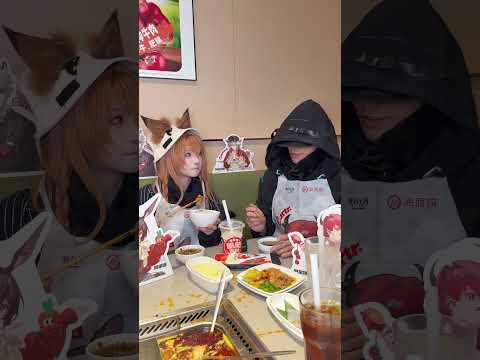 Talk Later, Eat First 😋🍜 #food #foodie #xiaoke #cos #funny #shorts