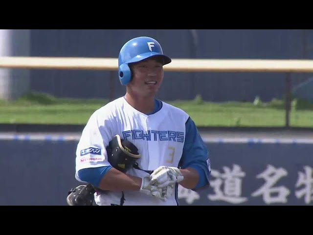 【ファーム】左中間真っ二つ!! ファイターズ・王柏融の同点タイムリー2ベース!! 2022年6月24日 北海道日本ハムファイターズ 対 読売ジャイアンツ